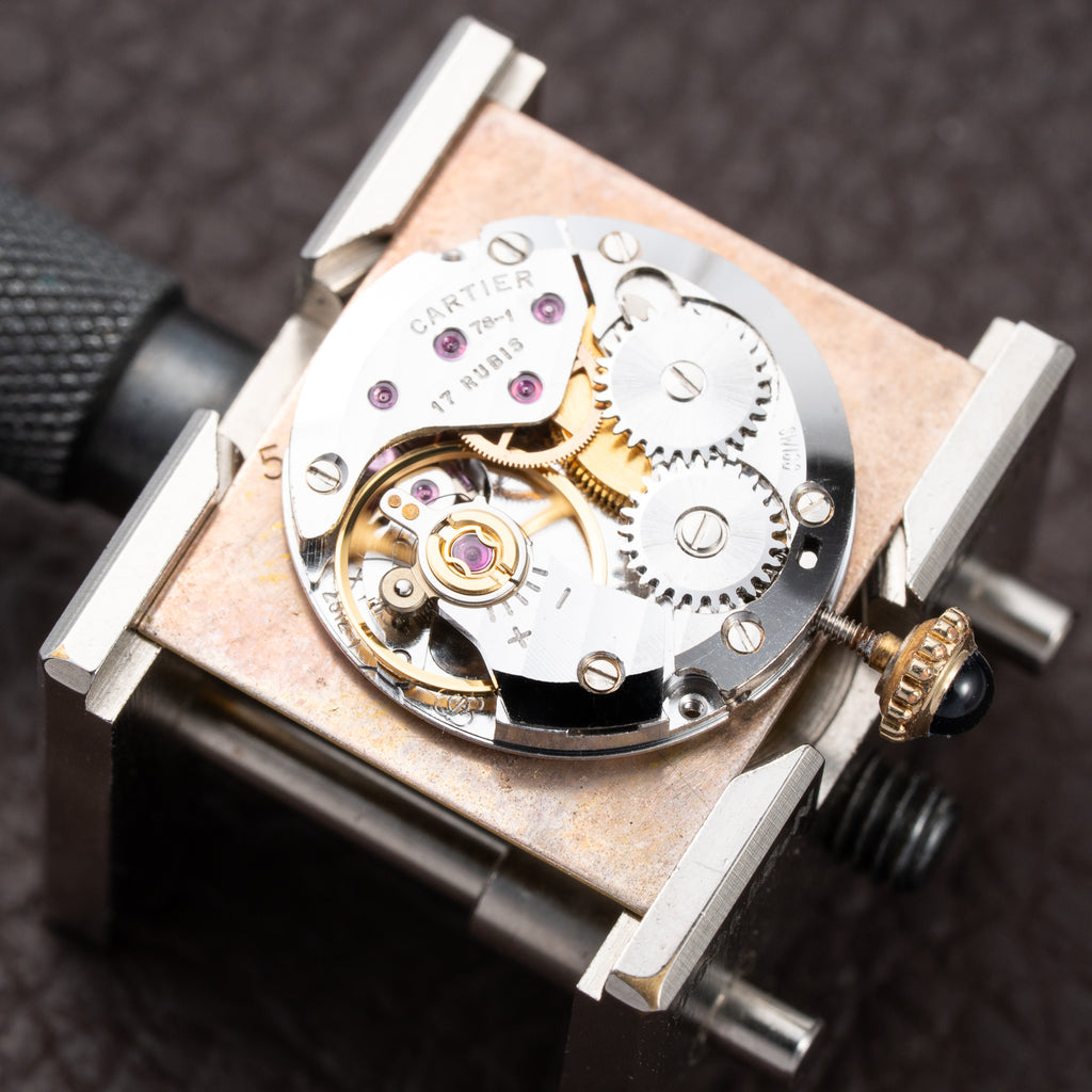 Cartier Tank Must de Vermeil Lemon Roman GM Full Set from 1980