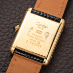 Cartier Tank Must de Vermeil Lemon Roman GM Full Set from 1980