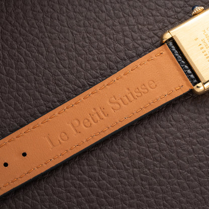 Cartier Tank Must de Vermeil Lemon Roman GM Full Set from 1980