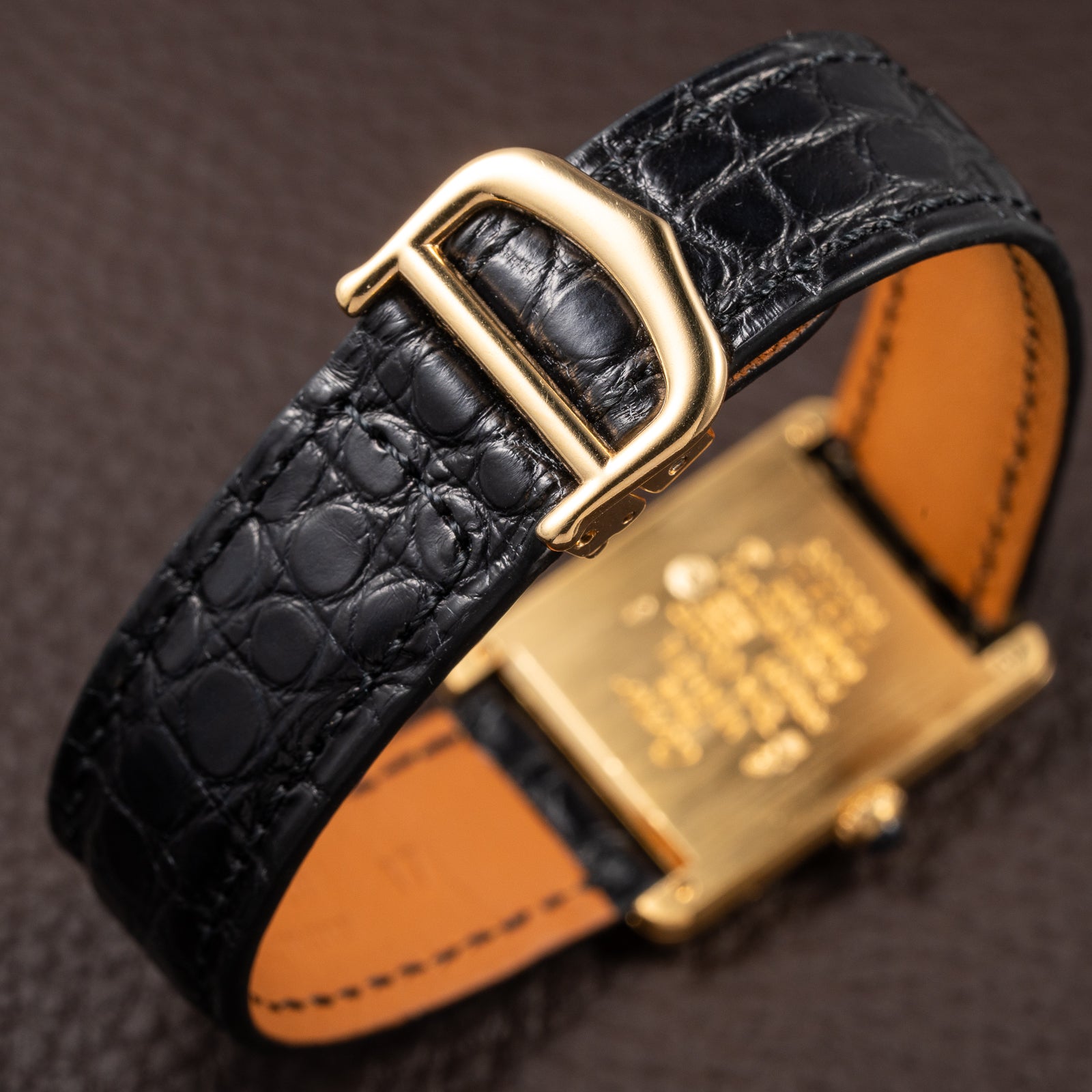 Cartier Tank Must de Lemon Roman Dial Vermeil Ref 590005 from 1990s