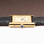 Cartier Tank Must de Lemon Roman Dial Vermeil Ref 590005 from 1990s