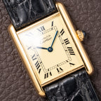 Cartier Tank Must de Lemon Roman Dial Vermeil Ref 590005 from 1990s