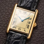 Cartier Tank Must de Lemon Roman Dial Vermeil Ref 590005 from 1990s