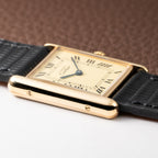 Cartier Tank Must de Vermeil Lemon Romen Dial Ref 590005 Full Set from 1990