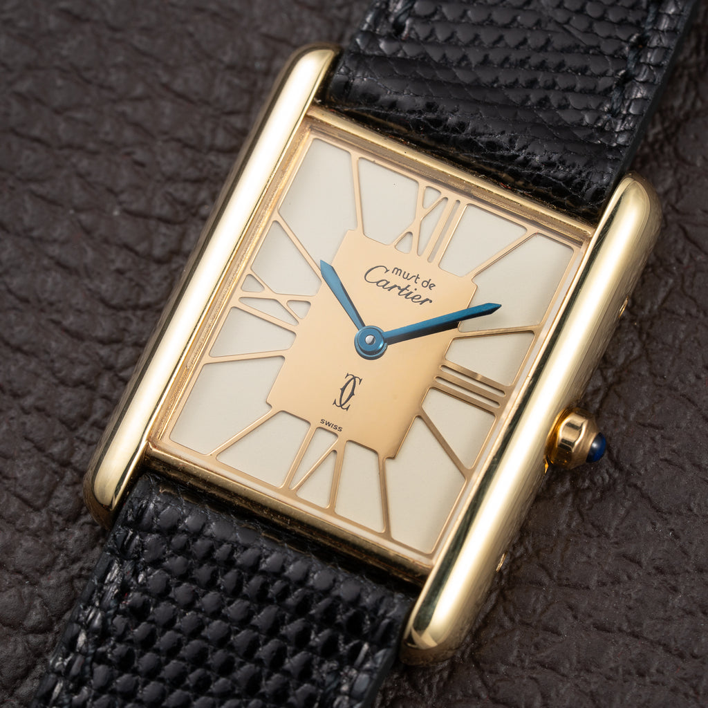 Cartier Tank Must de Vermeil Cloisonné Ivory Mirror Dial GM Ref. 6 81006 Cartier Service 2026