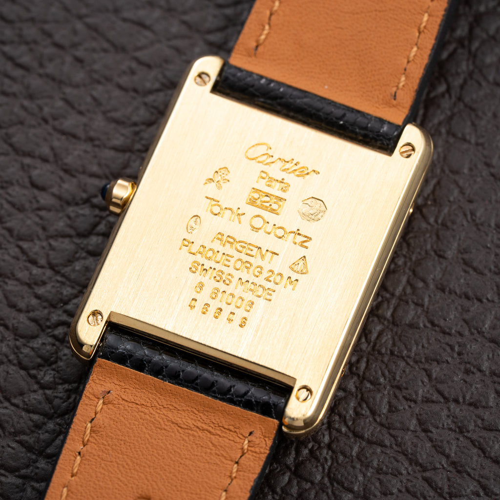 Cartier Tank Must de Vermeil Cloisonné Ivory Mirror Dial GM Ref. 6 81006 Cartier Service 2026