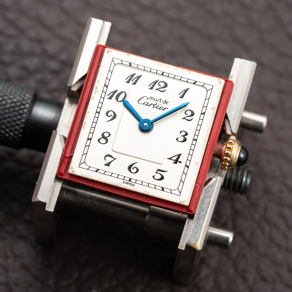 Cartier Tank Must de Vermeil Breguet Numerals Quartz PM Ref. 5057001 From 1990s