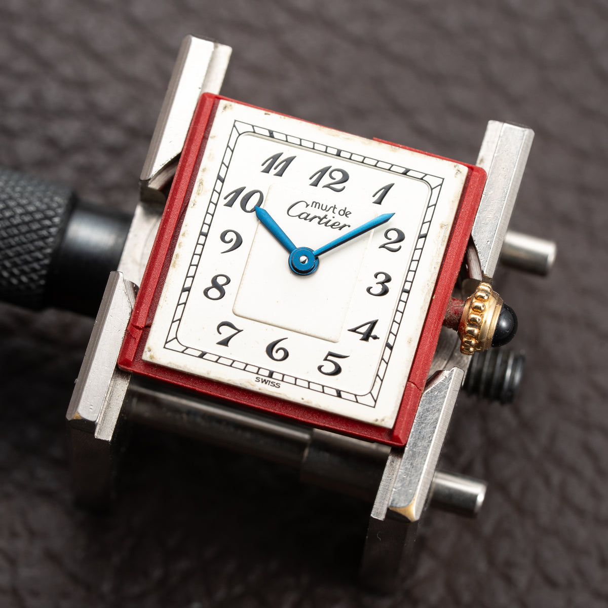 Cartier Tank Must de Vermeil Breguet Numerals Quartz PM Ref. 5057001 From 1990s