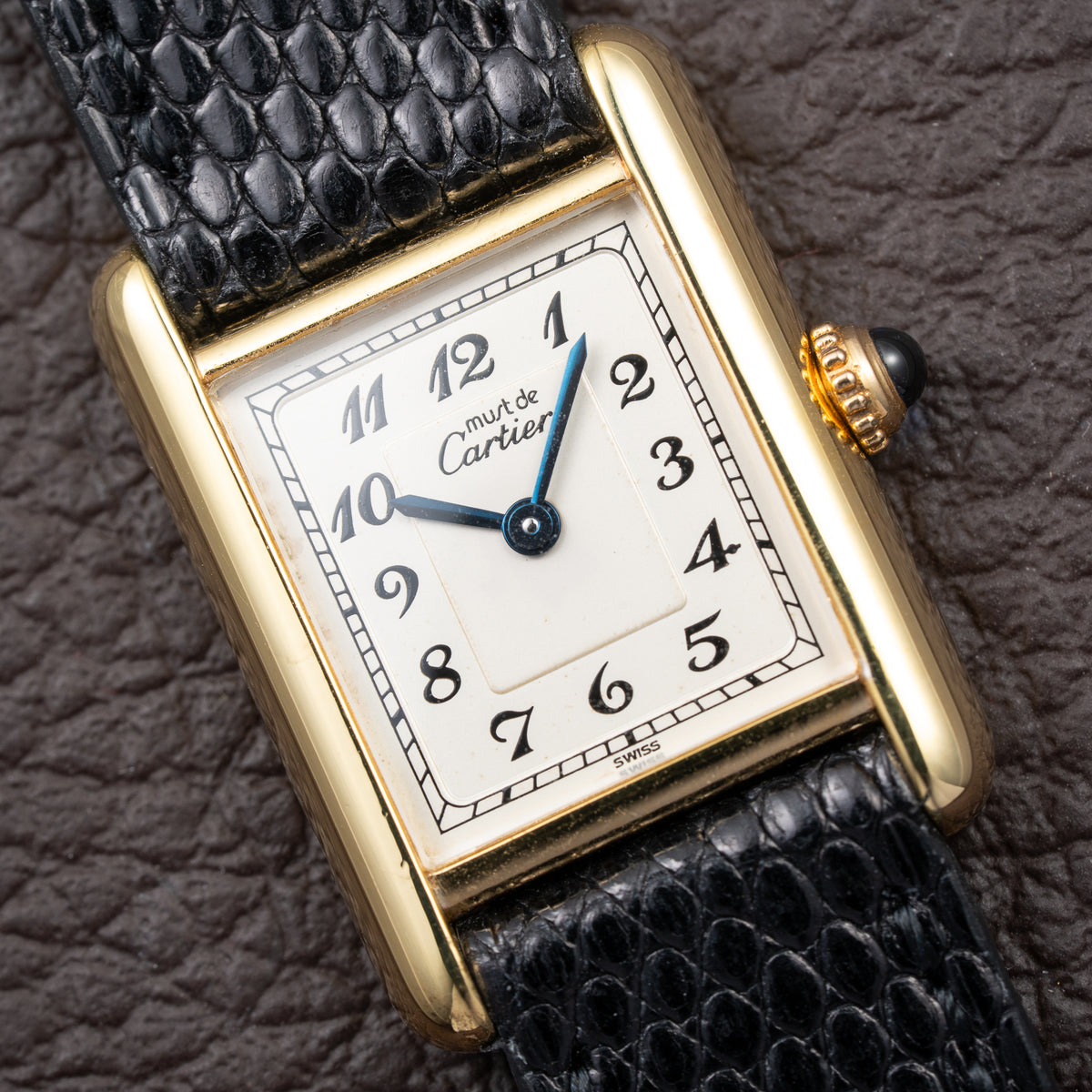Cartier Tank Must de Vermeil Breguet Numerals Quartz PM Ref. 5057001 From 1990s