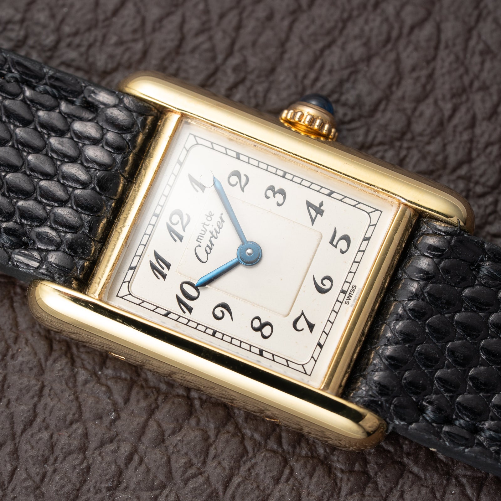 Cartier Tank Must de Vermeil Breguet Numerals Quartz PM Ref. 5057001 From 1990s