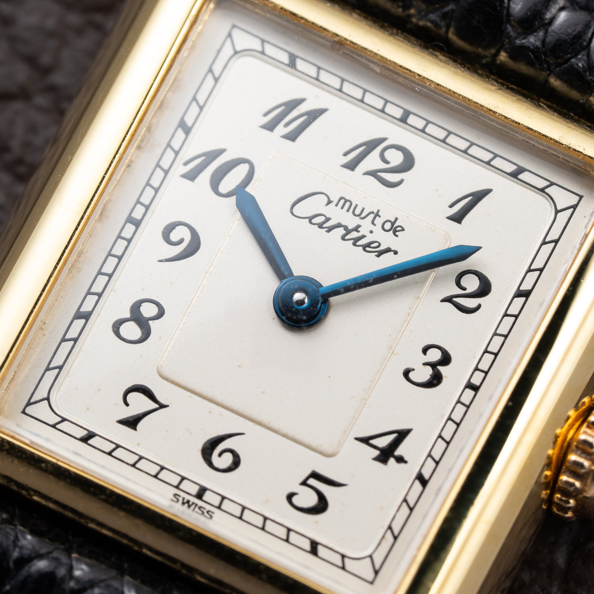 Cartier Tank Must de Vermeil Breguet Numerals Quartz PM Ref. 5057001 From 1990s
