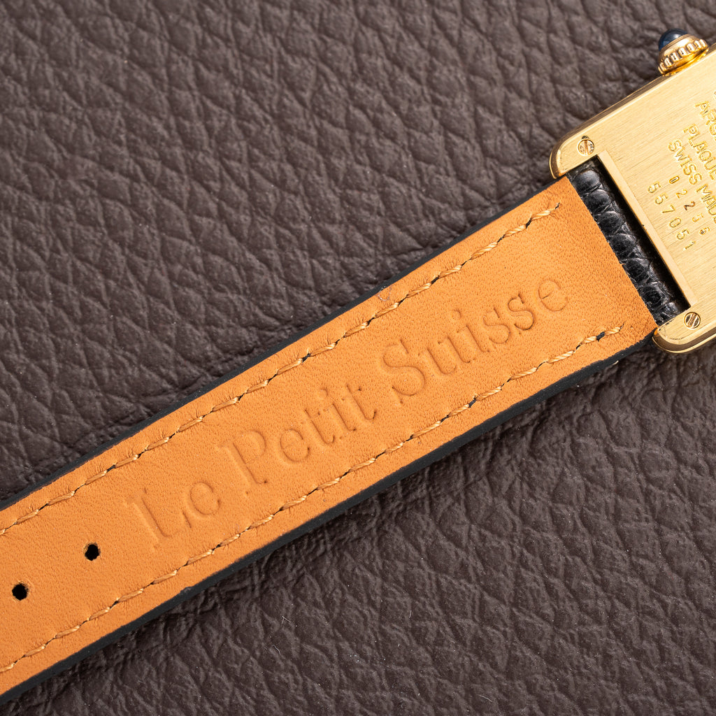 Cartier Tank Must de Vermeil Breguet Numerals Quartz PM Ref. 5057001 From 1990s