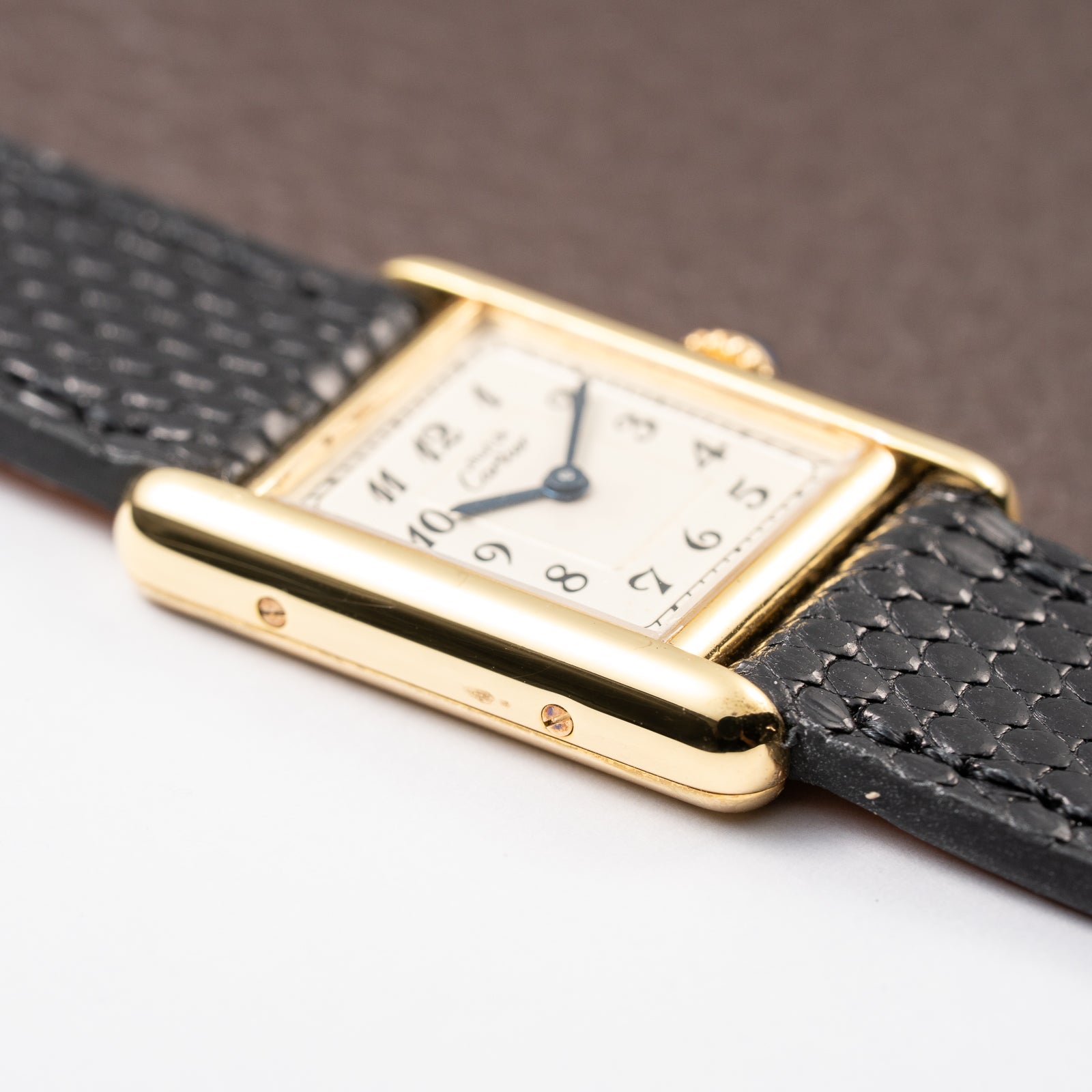 Cartier Tank Must de Vermeil Breguet Numerals Quartz PM Ref. 5057001 From 1990s