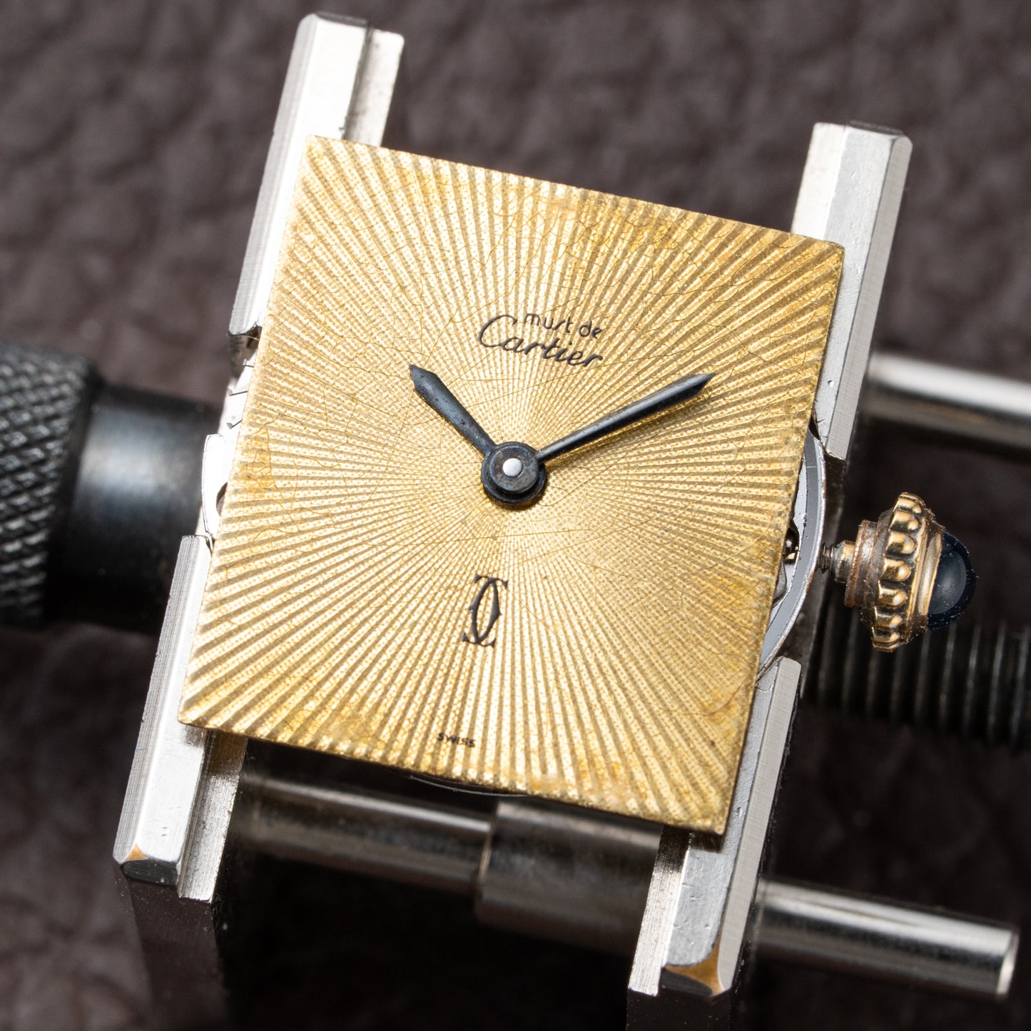 Cartier Tank Must de Vermeil "Discor" Dial PM from 1980s