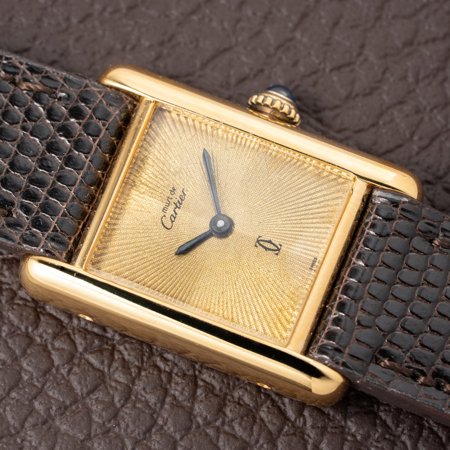 Cartier Tank Must de Vermeil "Discor" Dial PM from 1980s