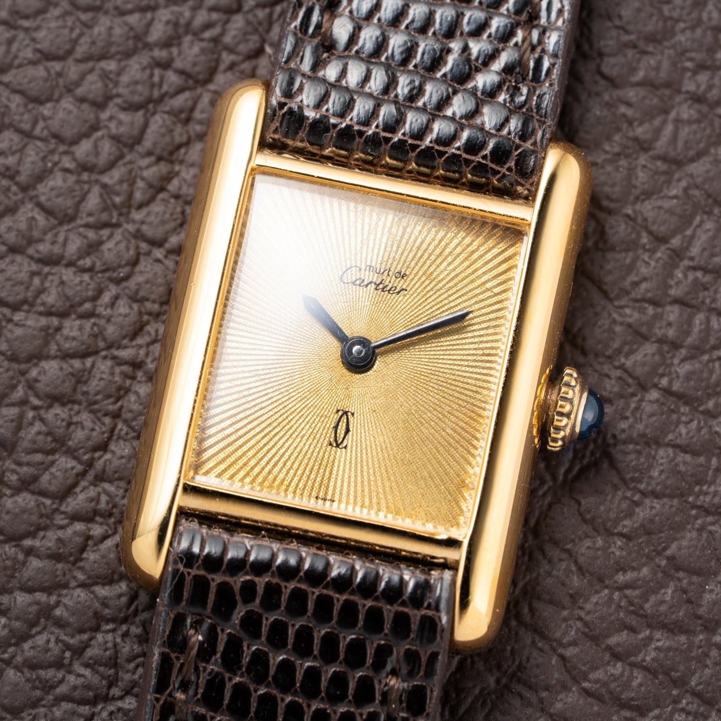 Cartier Tank Must de Vermeil "Discor" Dial PM from 1980s