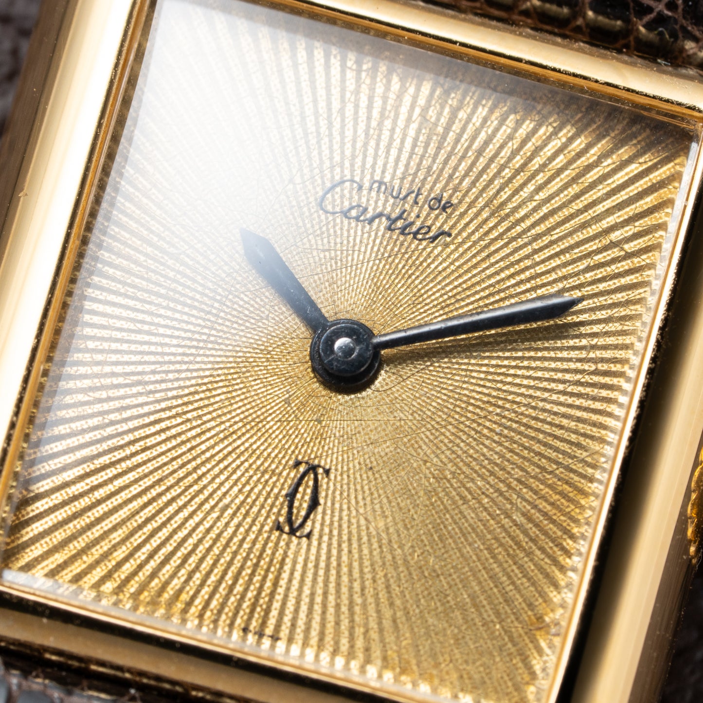 Cartier Tank Must de Vermeil "Discor" Dial PM from 1980s