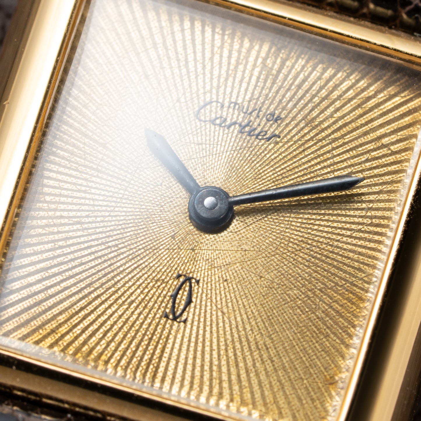 Cartier Tank Must de Vermeil "Discor" Dial PM from 1980s
