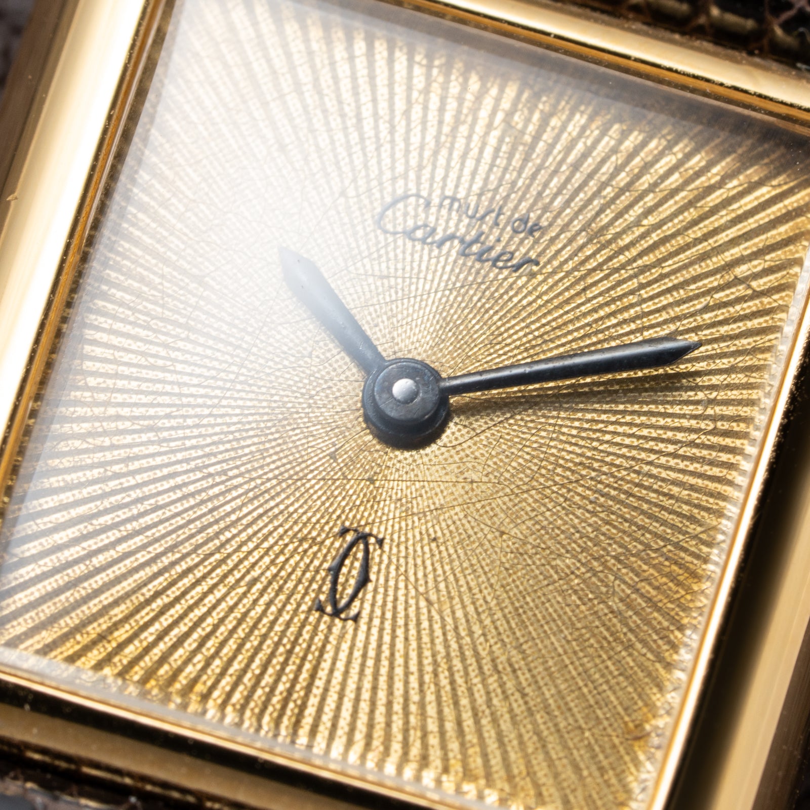 Cartier Tank Must de Vermeil "Discor" Dial PM from 1980s
