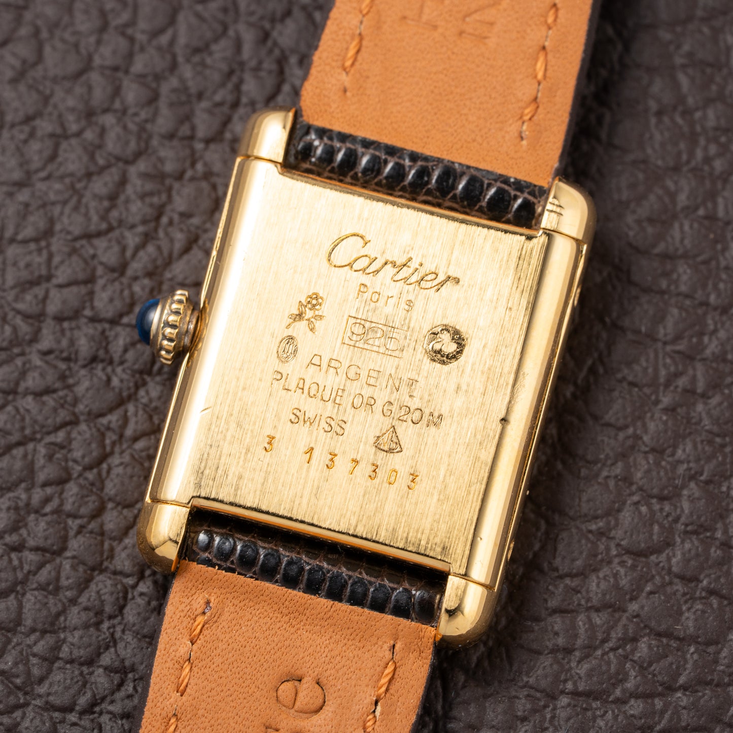 Cartier Tank Must de Vermeil "Discor" Dial PM from 1980s