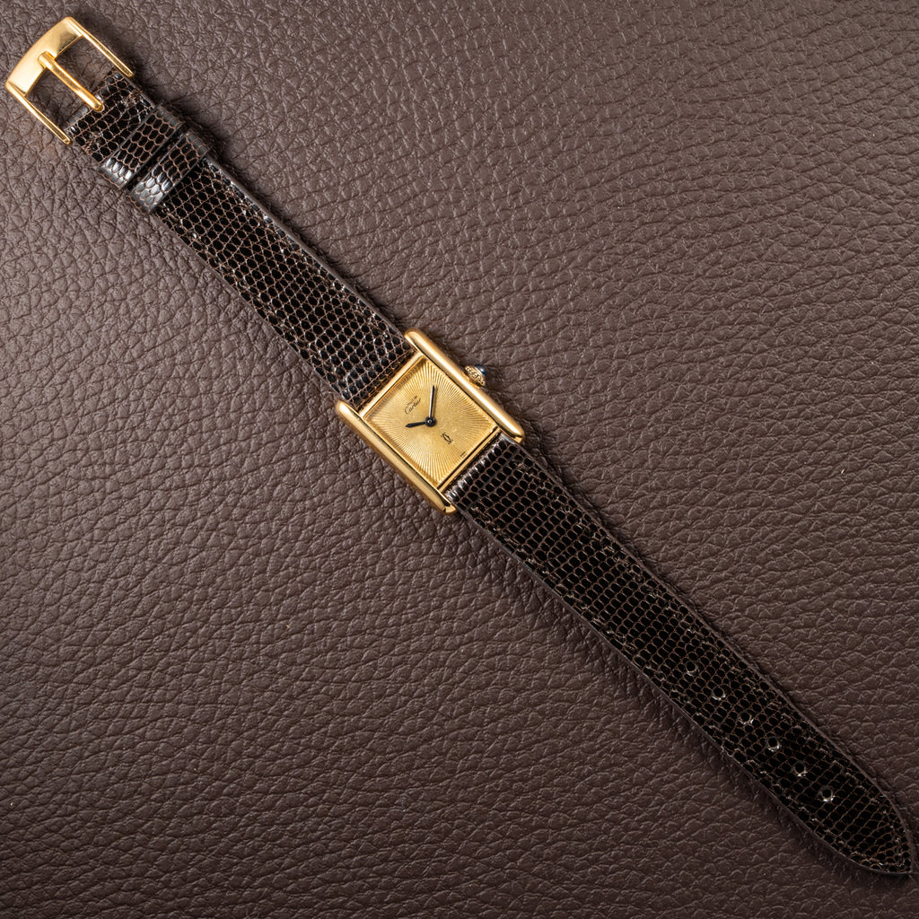 Cartier Tank Must de Vermeil "Discor" Dial PM from 1980s