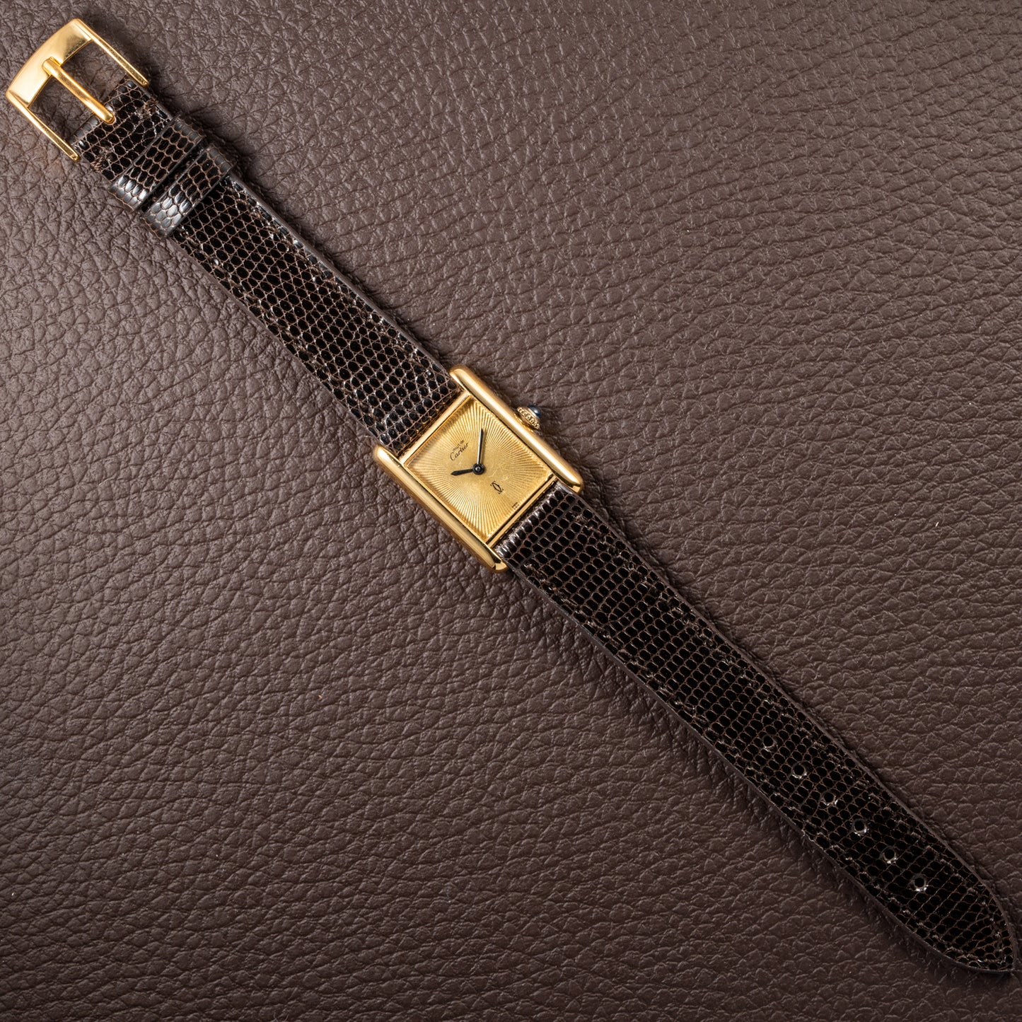 Cartier Tank Must de Vermeil "Discor" Dial PM from 1980s