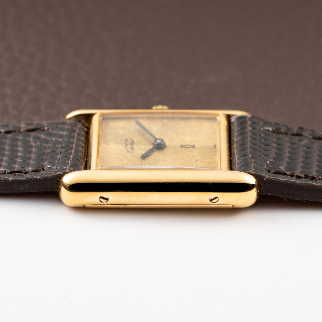 Cartier Tank Must de Vermeil "Discor" Dial PM from 1980s