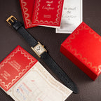 Cartier Tank Must de Vendôme Roman Ivory Column Dial Vermeil PM Full Set from 1992 Ref 5057001
