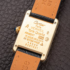 Cartier Tank Must de Vendôme Roman Ivory Column Dial Vermeil PM Full Set from 1992 Ref 5057001