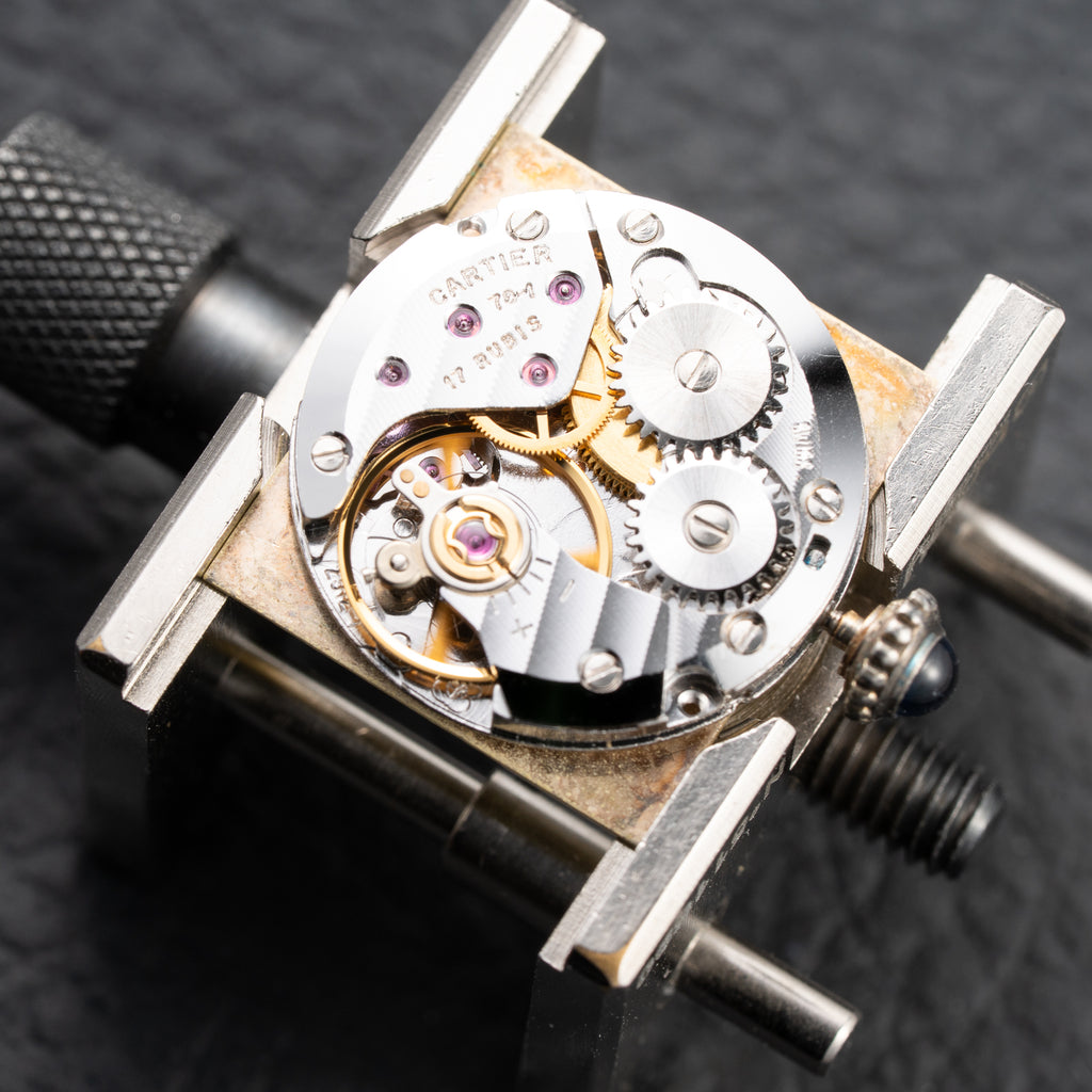 Cartier Tank Must de Roman Lemon Dial Vermeil PM from 1980s
