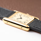 Cartier Tank Must de Roman Lemon Dial Vermeil PM from 1980s