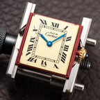 Cartier Tank Must de Lemon Roman Dial PM Vermeil Quartz with Paperwork Ref 5057001 from 1990s