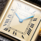 Cartier Tank Must de Lemon Roman Dial PM Vermeil Quartz with Paperwork Ref 5057001 from 1990s