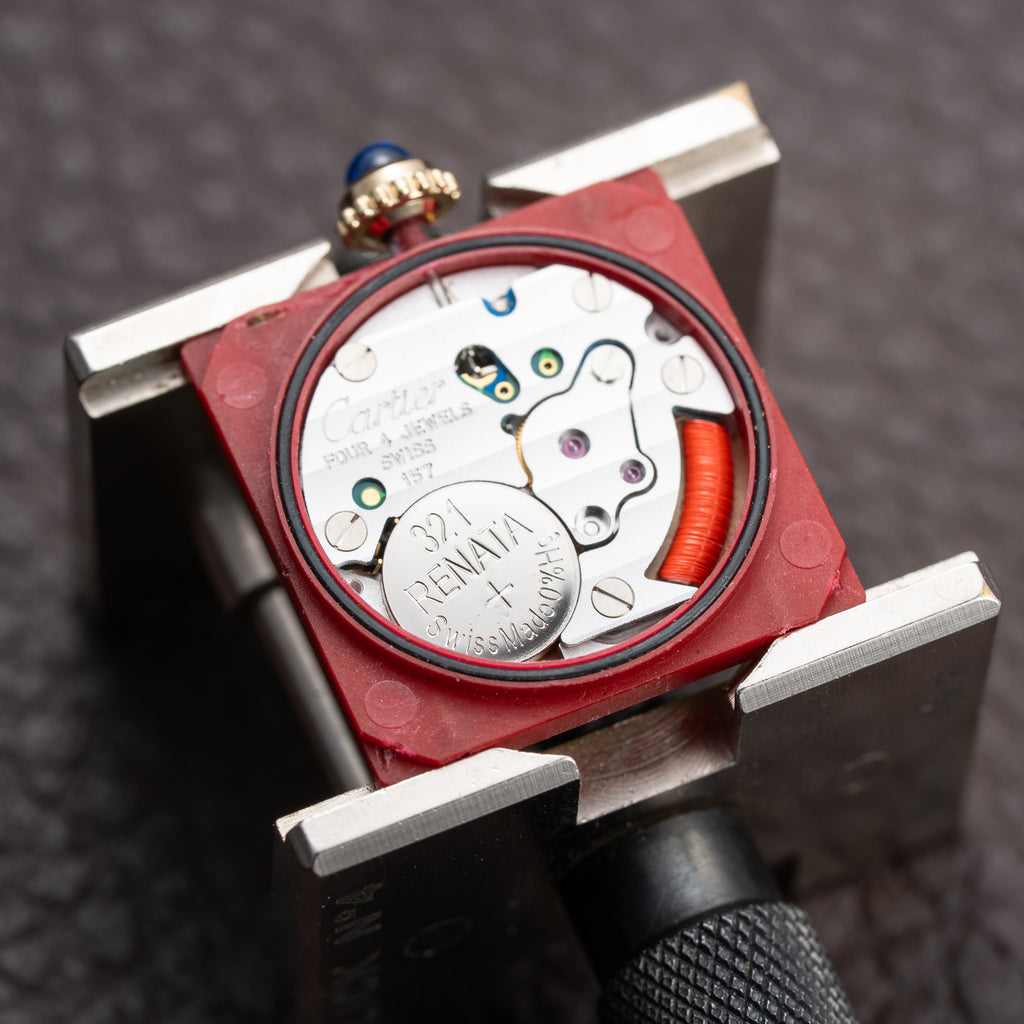 Cartier Tank Must de Vermeil Lemon Roman Dial Quartz PM Ref. 3 66001 From 1990s