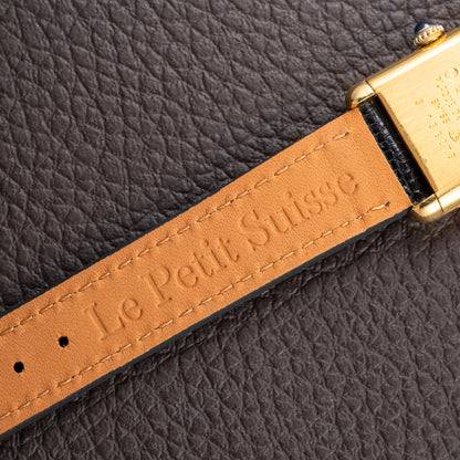 Cartier Tank Must de Roman Lemon Dial Vermeil PM from 1980s