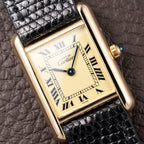 Cartier Tank Must de Lemon Roman Dial β 091 AM ZF MANAUS Brazil Export Market Vermeil PM Quartz Ref 3 66001 from 1980s