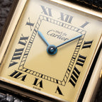 Cartier Tank Must de Lemon Roman Dial β 091 AM ZF MANAUS Brazil Export Market Vermeil PM Quartz Ref 3 66001 from 1980s
