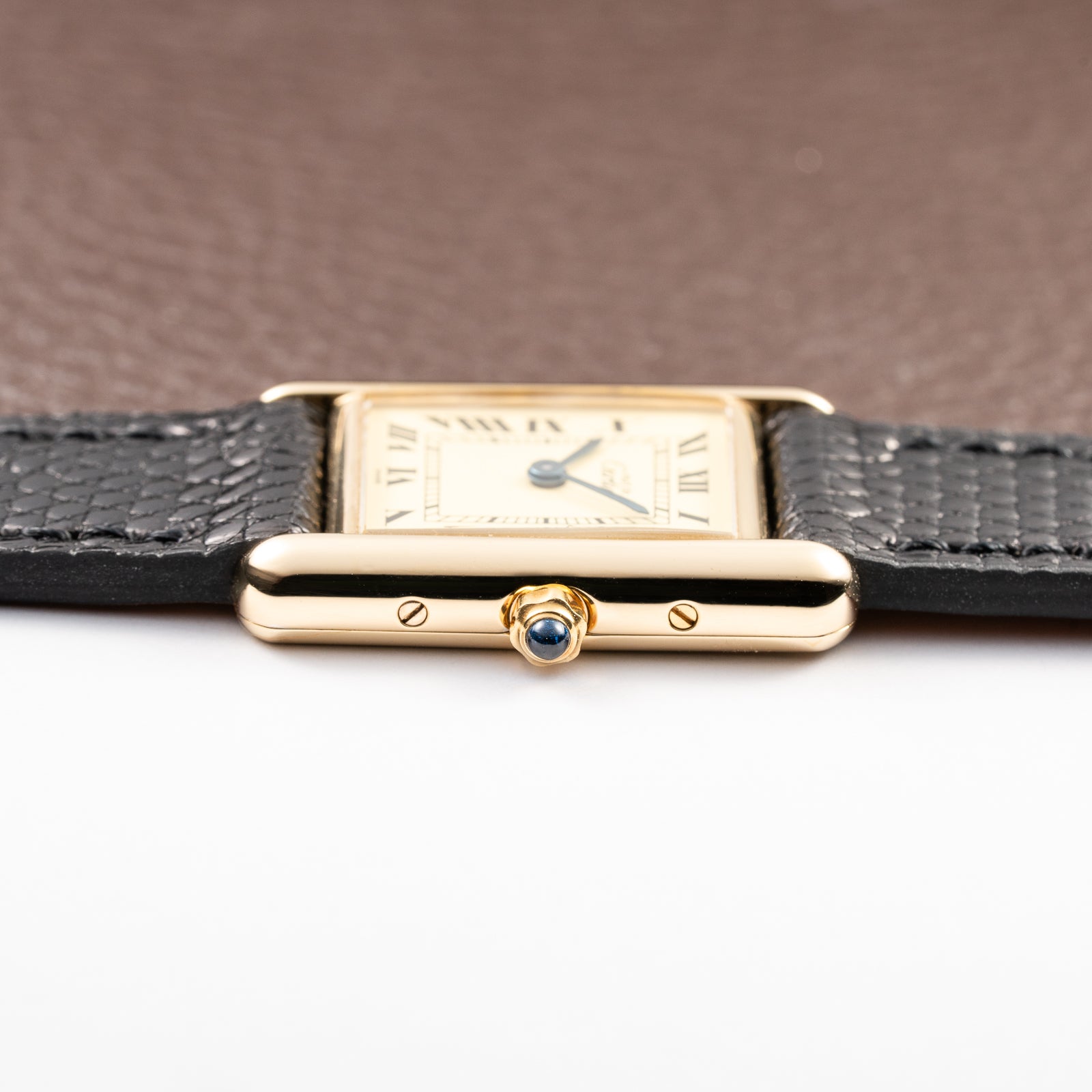 Cartier Tank Must de Lemon Roman Dial β 091 AM ZF MANAUS Brazil Export Market Vermeil PM Quartz Ref 3 66001 from 1980s