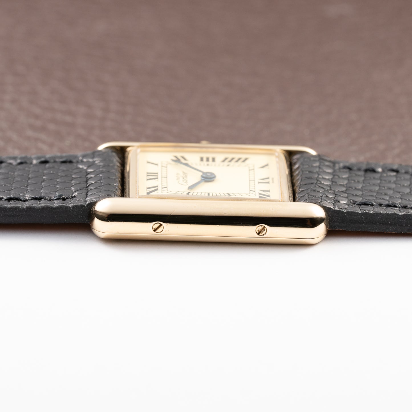 Cartier Tank Must de Lemon Roman Dial β 091 AM ZF MANAUS Brazil Export Market Vermeil PM Quartz Ref 3 66001 from 1980s