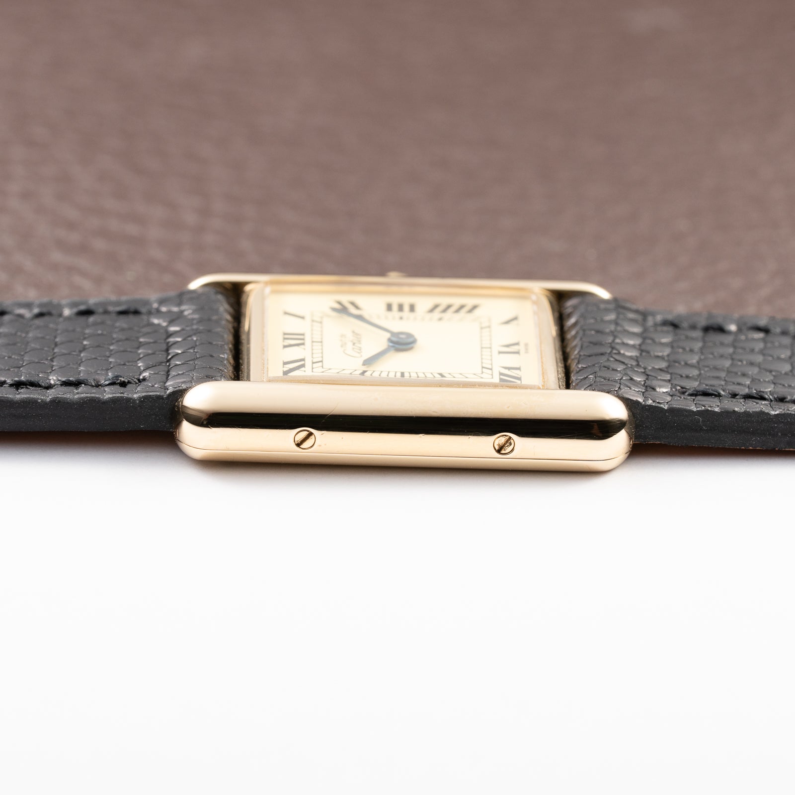Cartier Tank Must de Lemon Roman Dial β 091 AM ZF MANAUS Brazil Export Market Vermeil PM Quartz Ref 3 66001 from 1980s