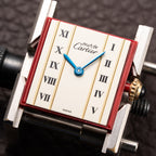 Cartier Tank Must de Vendôme Roman Ivory Column Dial Vermeil PM Ref 557051 from 1990s