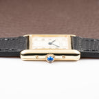 Cartier Tank Must de Vendôme Roman Ivory Column Dial Vermeil PM Ref 557051 from 1990s