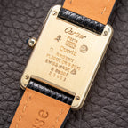Cartier Tank Must de Lemon Roman Dial Vermeil PM SM Quartz Ref 3 66001 from 1980s