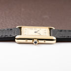 Cartier Tank Must de Lemon Roman Dial Vermeil PM SM Quartz Ref 3 66001 from 1980s