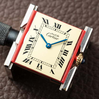 Cartier Must de Tank Vermeil Lemon Roman Dial Reference 590005