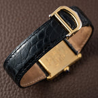 Cartier Must de Tank Vermeil Lemon Roman Dial Reference 590005