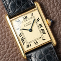 Cartier Must de Tank Vermeil Lemon Roman Dial Reference 590005