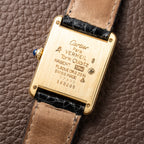 Cartier Must de Tank Vermeil Lemon Roman Dial Reference 590005