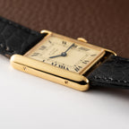 Cartier Must de Tank Vermeil Lemon Roman Dial Reference 590005