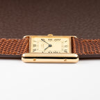 Cartier Tank Must de Vermeil Classic Roman Lemon Dial Ref 590005 from 1990s